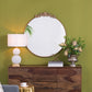 Classic Design Mirror With Baroque Inspired Frame For Bathroom, Entryway Console Lean Against Wall