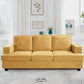 Modern Sofa, Comfortable 3 Seater Couch With Deep Seating, Loose Back Cushions, Wide Arms