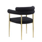 Dining Chairs (Set of 2), Mid-Century Modern Dining Chairs, Kitchen Dining Room Chairs, Round Boucle Backrest Sherpa Dining Chair With Brushed Metal Legs