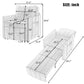 Upholstered Convertible Sleeper Sofa With 5 Position Backrest, Side Pockets, Storage