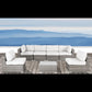 Seating Set With Cushions Handcrafted Wicker Design