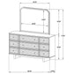 Kimpton - 9 Drawer Dresser With Mirror - Beige