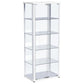 Nevra - 4 Shelf Display LED Curio Cabinet