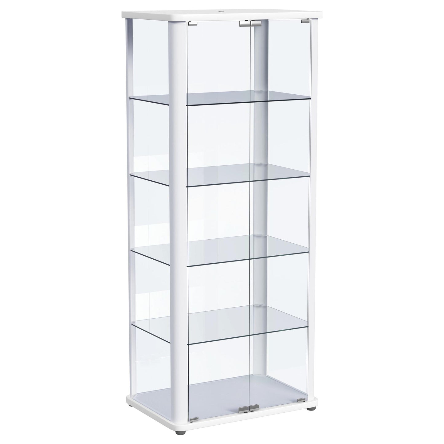 Nevra - 4 Shelf Display LED Curio Cabinet