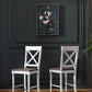 24" Tall Bar Stools (Set of 2) - Brown / White