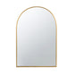Arched Mirror With Metal Frame, Wall Mirror For Living Room Bedroom Entryway