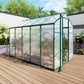 Polycarbonate Walk-In house, Raised Base For Outdoor In All Season