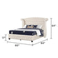 Sophia - Crystal Tufted Upholstered Bed