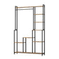 Large Plant Stand Indoor With Grow Light, Tall Plant Shelf, 8 Tiered Heavy Duty Metal Plant Stand, Square Flower Stand Display Rack For Living Room - Walnut / Black