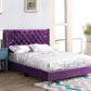 Upholstered Nailhead Trim Chic Bed