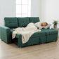 Convertible L Shaped Sectional Sleeper Sofa Bed, Saving Pull Out Couch