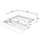 Upholstered Storage Tufted Bed Frame With Backrest And Armrests