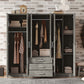 6 Doors Wardrobe Storage For Bedroom, With Big Drawers