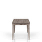 Rustic Dining Table 2 Storage Drawers And Leaf - Gray