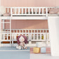 Low Bunk Bed With Slide, Fence And Ladder
