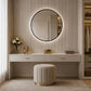 Round Framed Dimmable ED Bathroom Mirror With Anti Fog