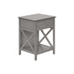 Accent End Table, 2 Tier, Storage Drawer, Transitional Style