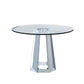Round Dining Table For Kitchen - Silver