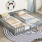 Double Floor Bed With Fence, Guardrails, Without Door