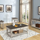 Chairside Table With Storage - Antique White