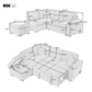 Sleeper Sofa Bed, 2 In 1 Pull Out Sofa Bed L Shape Couch With Storage Ottoman For Living Room, Bedroom Couch And Small Apartment