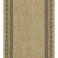 Earth - 5'3" X 7'3" Polypropylene Indoor, Outdoor Area Rug - Jute / Black