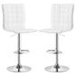 Ashbury - Upholstered Adjustable Bar Stool (Set of 2) - White