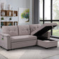 Ashlyn - Reversible Sleeper Sectional Sofa With Storage Chaise, USB Charging Ports And Pocket