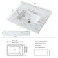 Elegant Sintered Stone Bathroom Vanity Top With Rectangular Undermount Ceramic Sink