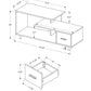 TV Stand, Console, Media Entertainment Center, Storage Drawer, Contemporary