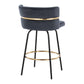 Cinch - Contemporary Fixed Height Counter Stool With Swivel & Round Footrest (Set of 2)