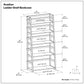 Acadian - Handcrafted Ladder Shelf Bookcase