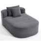 Oversized Chaise Lounge Sofa Bed With Deep Seat And Soft Pillows