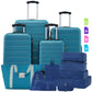 Hardshell Luggage Sets 4 Pieces + Bag Spinner Suitcase With Tsa Lock Lightweight - 16" / 20" / 24" / 28" Luggages