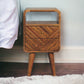 Lille - Mini Curved Nightstand - Oak