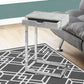 Accent Table, C - Shaped Contemporary Elegant Desig