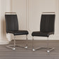 Modern Dining Chairs With Padded Seat, High Back