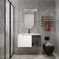 Wall Mounted Bathroom Vanity With Sink, 2 Soft Close Doors, Cabinet & Half Door