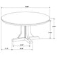 Auburn - Round Dining Table - Natural / Light Brown