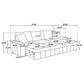 Logan - Sleeper Sectional Sofa With Right Arm Chaise - Camel