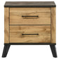Georgina - 2 Drawer Nightstand - Natural Wood