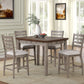 Counter Side Dining Stool With Ladder Back (Set of 2) - Gray