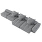 Modern Oversized, Modular Sectional Sofa With Pillows