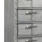 5 Drawer Chest Book Matched Veneers - Gray
