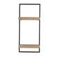 Wall Shelf With Two Shelves - Black Brown