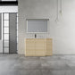 Freestanding Bathroom Vanity With Sink, 1 Small Storage Cabinet, Soft Close Door