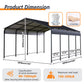 Heavy Duty Carport With Galvanized Roof And Enhanced Base - Anthracite