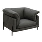Tadi - Top Grain Leather Chair - Black