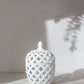 Ballas - Bird Lidded Jar - White