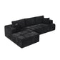 L - Shaped Sectional Sofa With Cup Holders & Side Pockets